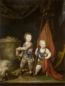 Portrait of Grand Dukes Alexander Pavlovich and Constantine Pavlovich, as Children